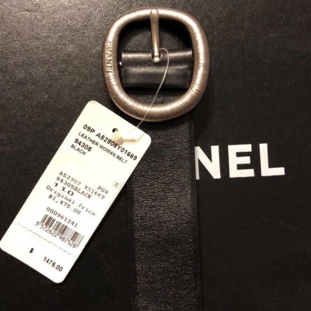 CHANEL NEW leather belt